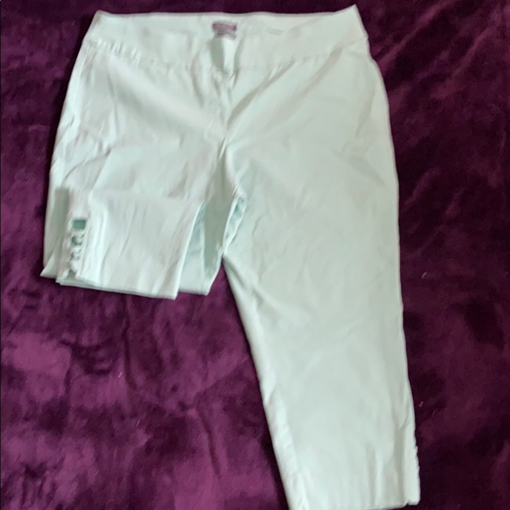 Mint green Capri. Size 18
